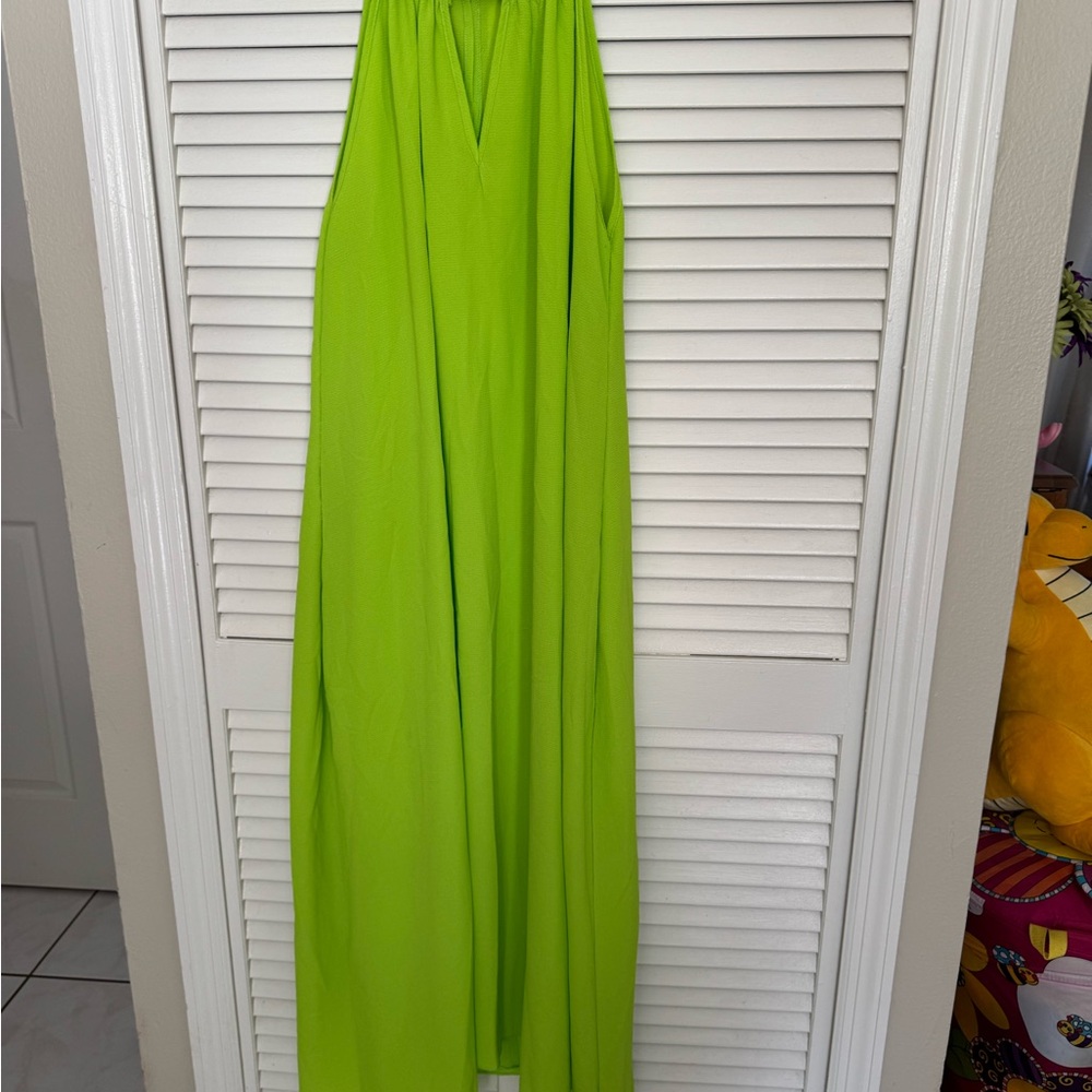 Vibrant Green Maxi Dress